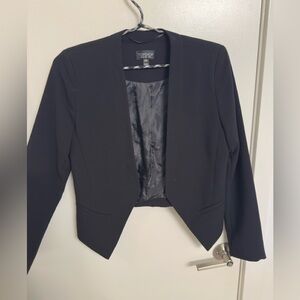 Top Shop Cropped Black Blazer